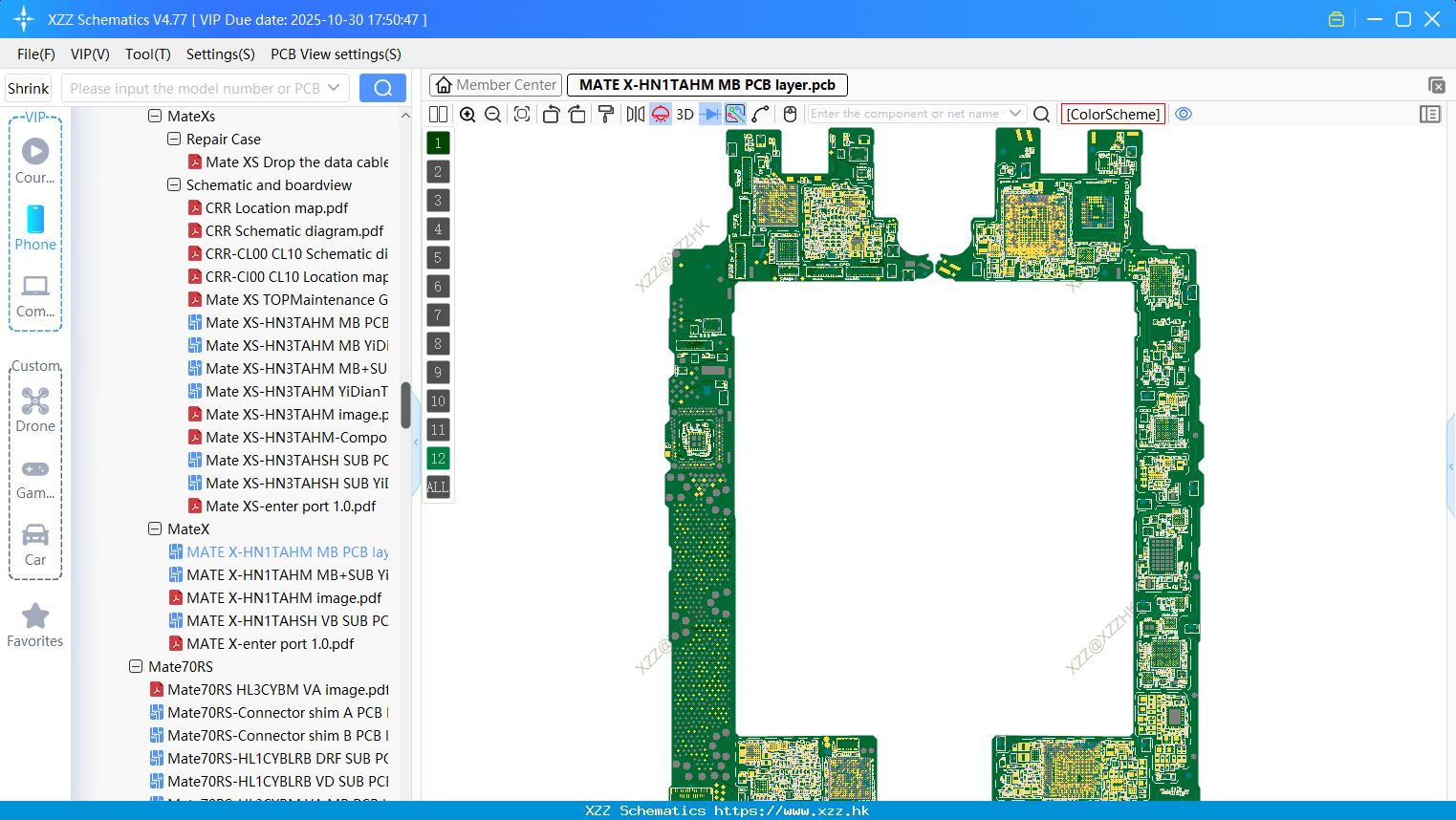 Huawei MATE X-HN1TAHM MB PCB Layer